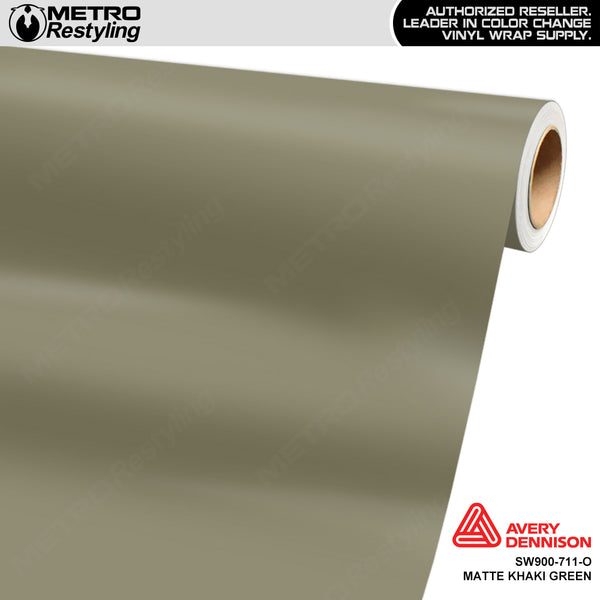 Avery Dennison SW900 Matte Khaki Green Vinyl Wrap | SW900-711-O