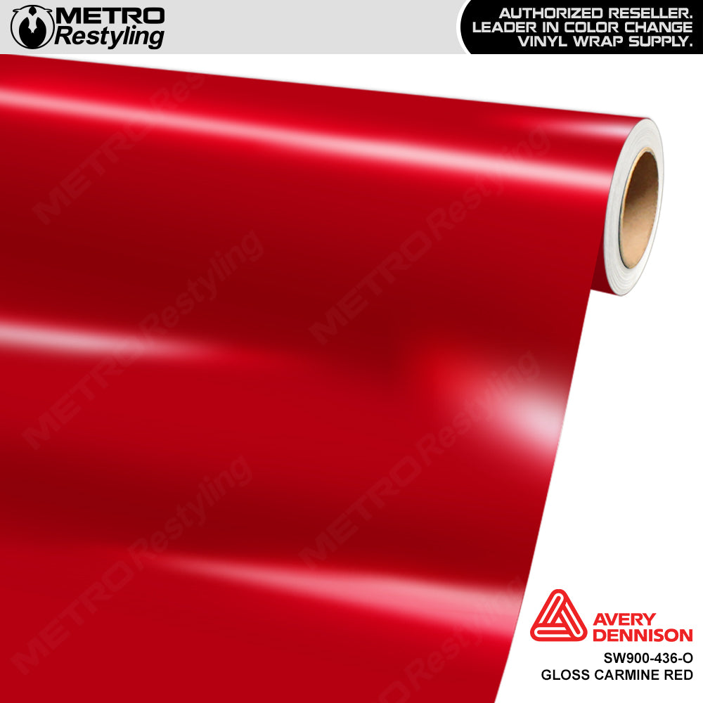 Avery SW900 415-O Gloss Red Supreme Wrapping Film Vinyl Car Wrap Sheet Roll