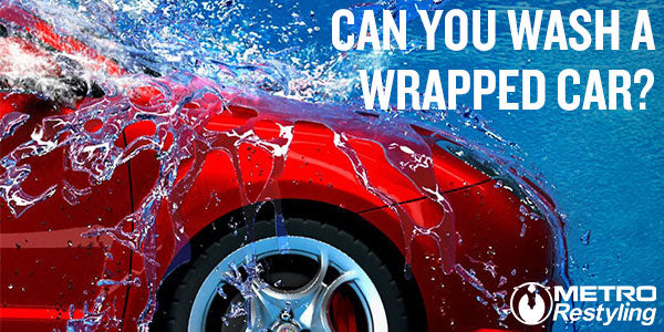 Can you wash a wrapped car?