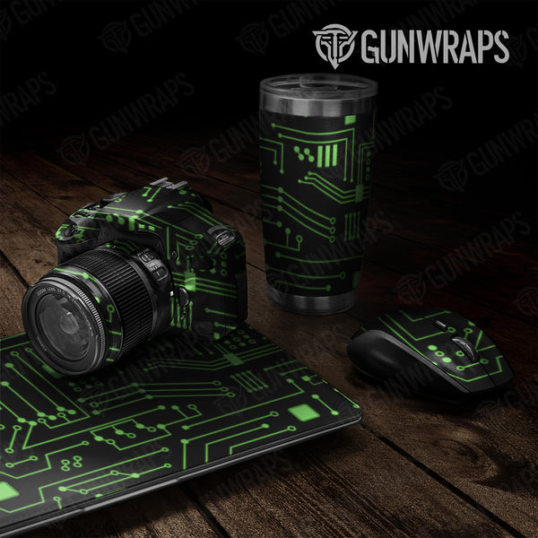 Universal Sheet Circuit Board Green Gear Skin Vinyl Wrap