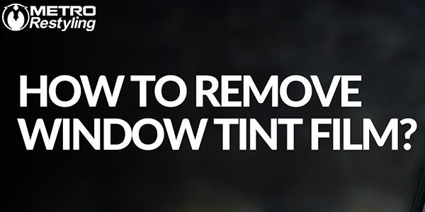 Remove A Window Tint
