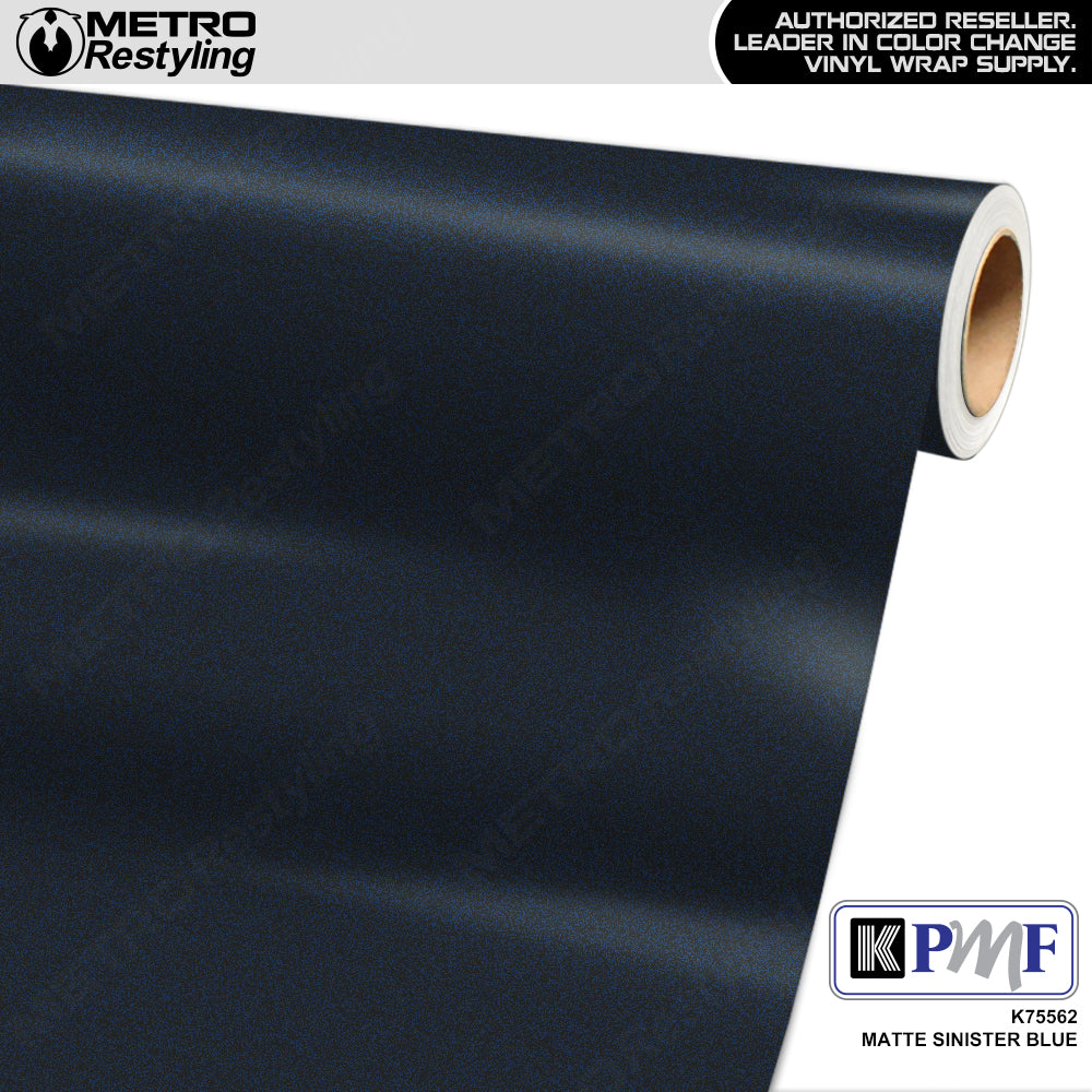 Matte Metallic Black Blue Vinyl Wrap – vinylfrog