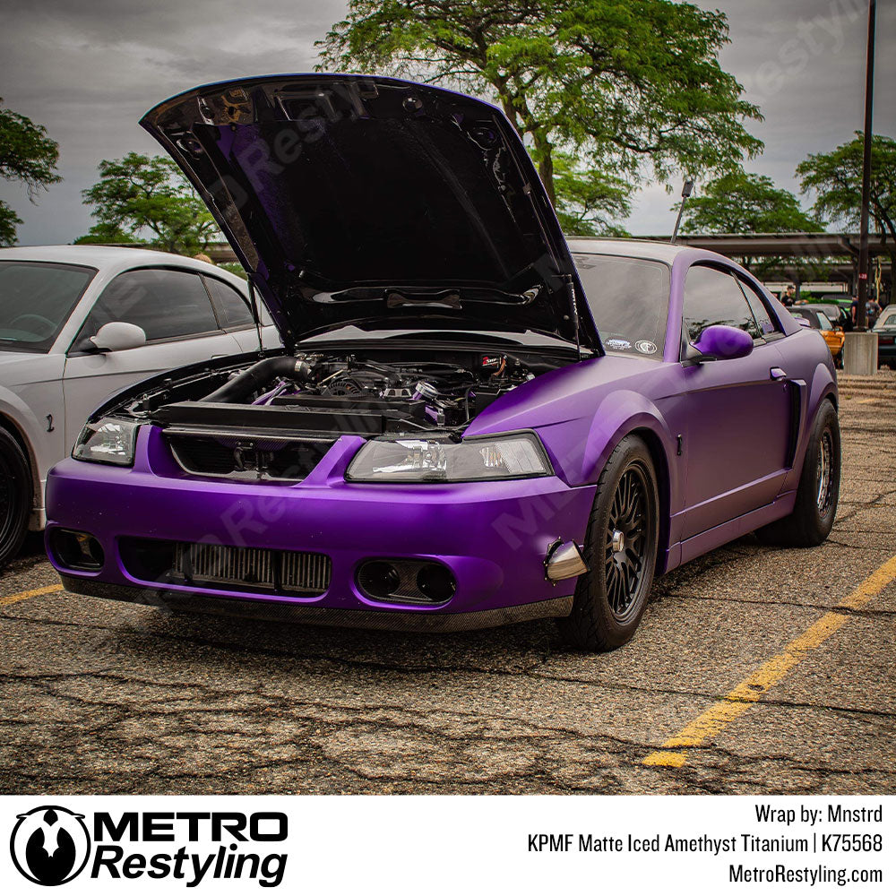 KPMF K75500 Matte Iced Amethyst Titanium Vinyl Wrap | K75568