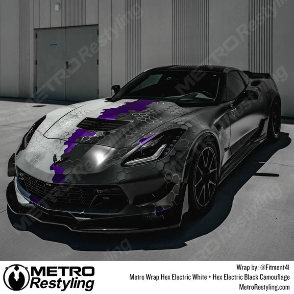 Metro Wrap Hex Electric Vinyl Film