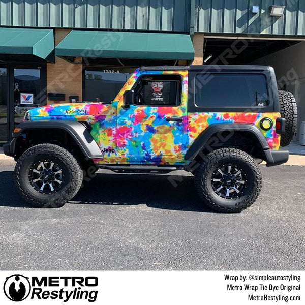 Metro Wrap Tie Dye Vinyl Film