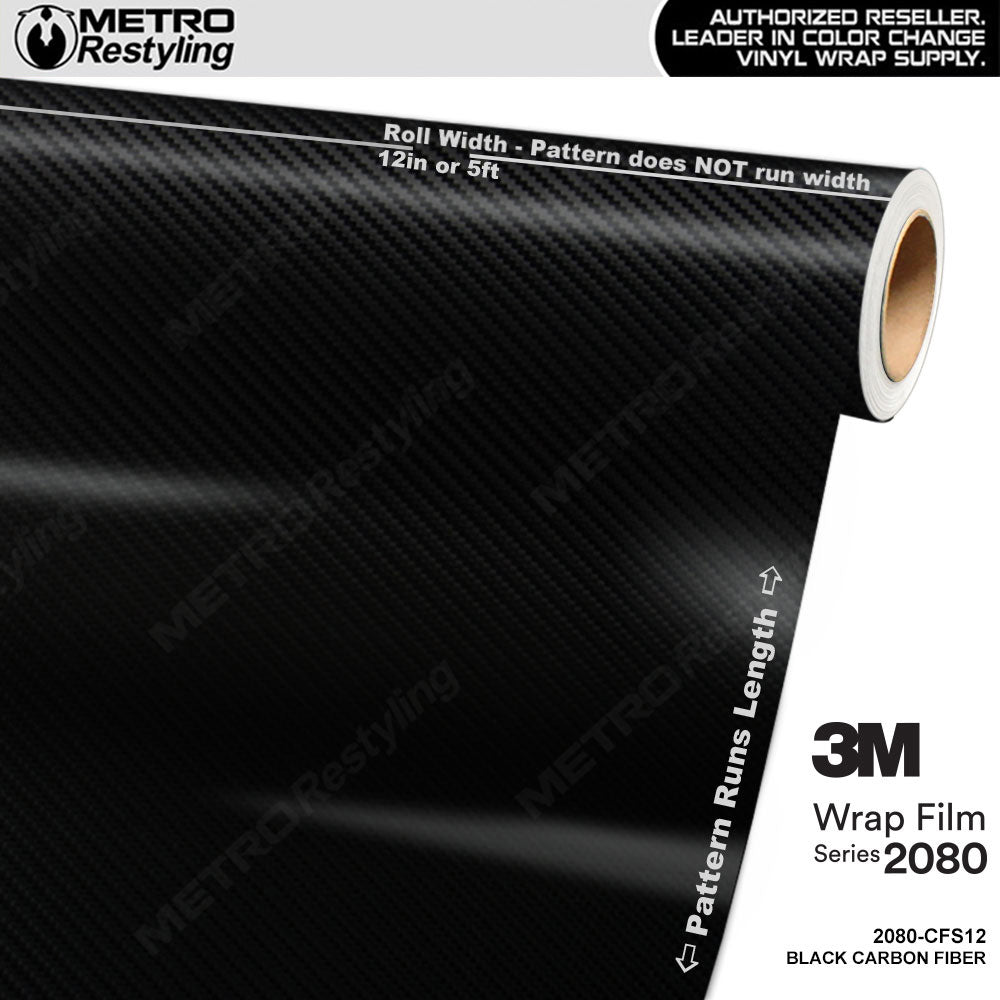 3M Wrap Film 2080 Autofolie Muster CFS201 Carbon Anthracite