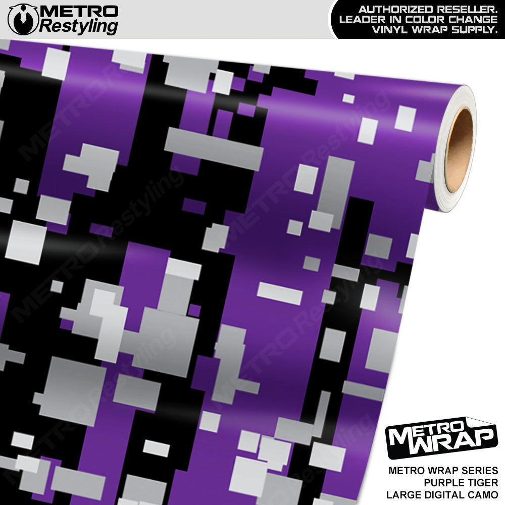 Large Digital Urban Purple - Metro Wrap