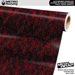 Metro Wrap Mini Classic Vampire Red Camouflage Vinyl Film