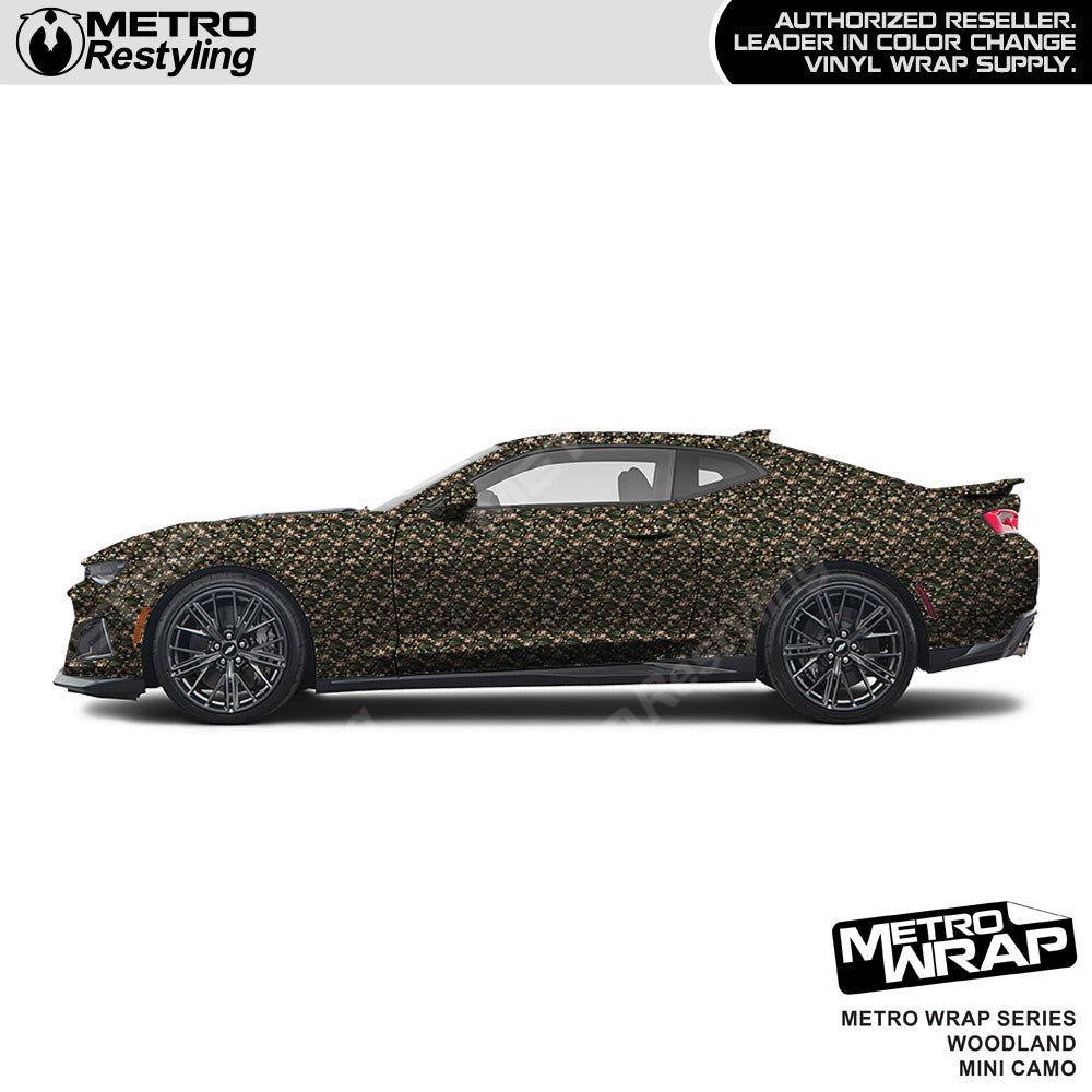 Rwraps™ Sable Woodland Black Camouflage Vinyl Wrap