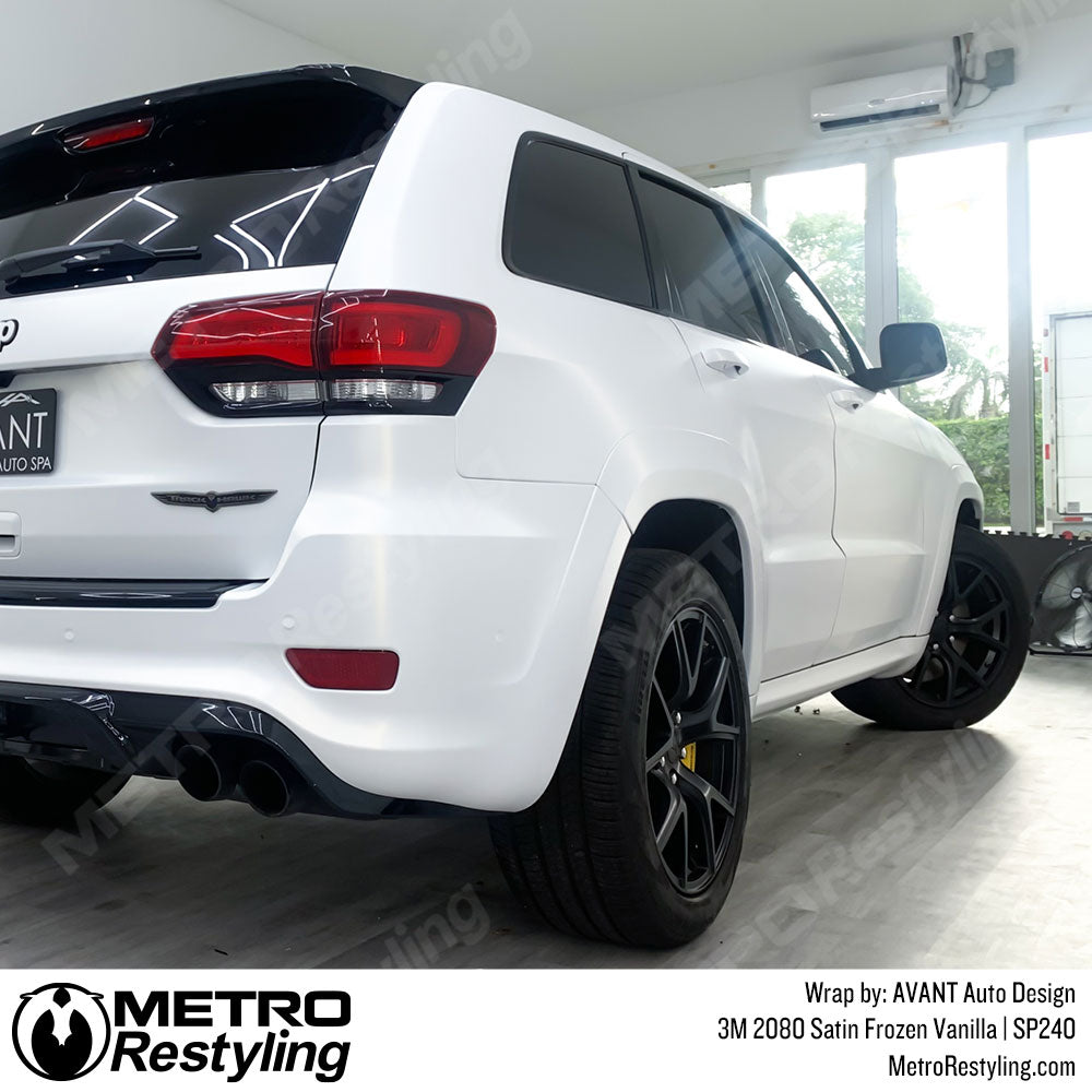 3M 2080 Satin White Vinyl Wrap, S10