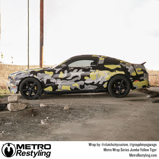 Jumbo Classic Yellow Tiger - Metro Wrap | Metro Restyling