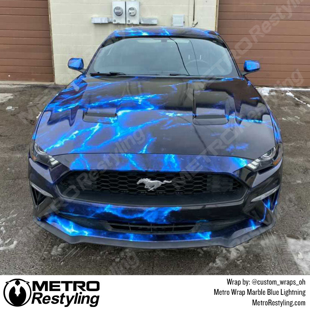 Blue Lightning Marble - Metro Wrap | Metro Restyling