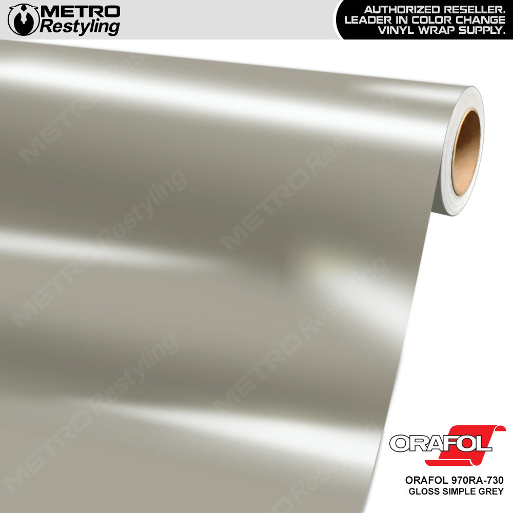 Orafol 970RA Matte Silver Gray Metallic Vinyl Wrap, 970RA-090M