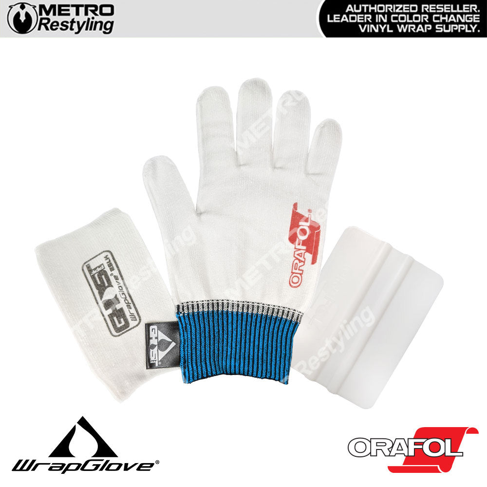 FOSHIO 6Pairs White Work Gloves Anti-static Vinyl Wrap Tint Work Glove