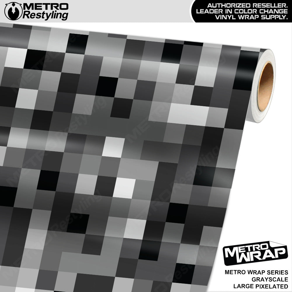 Large Grayscale Sticker Bomb - Metro Wrap