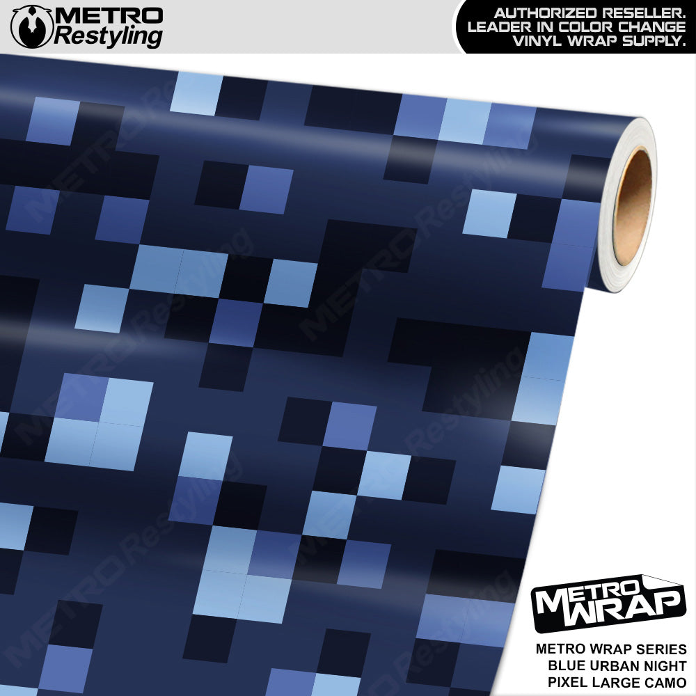 Large Classic Blue Urban Night - Metro Wrap