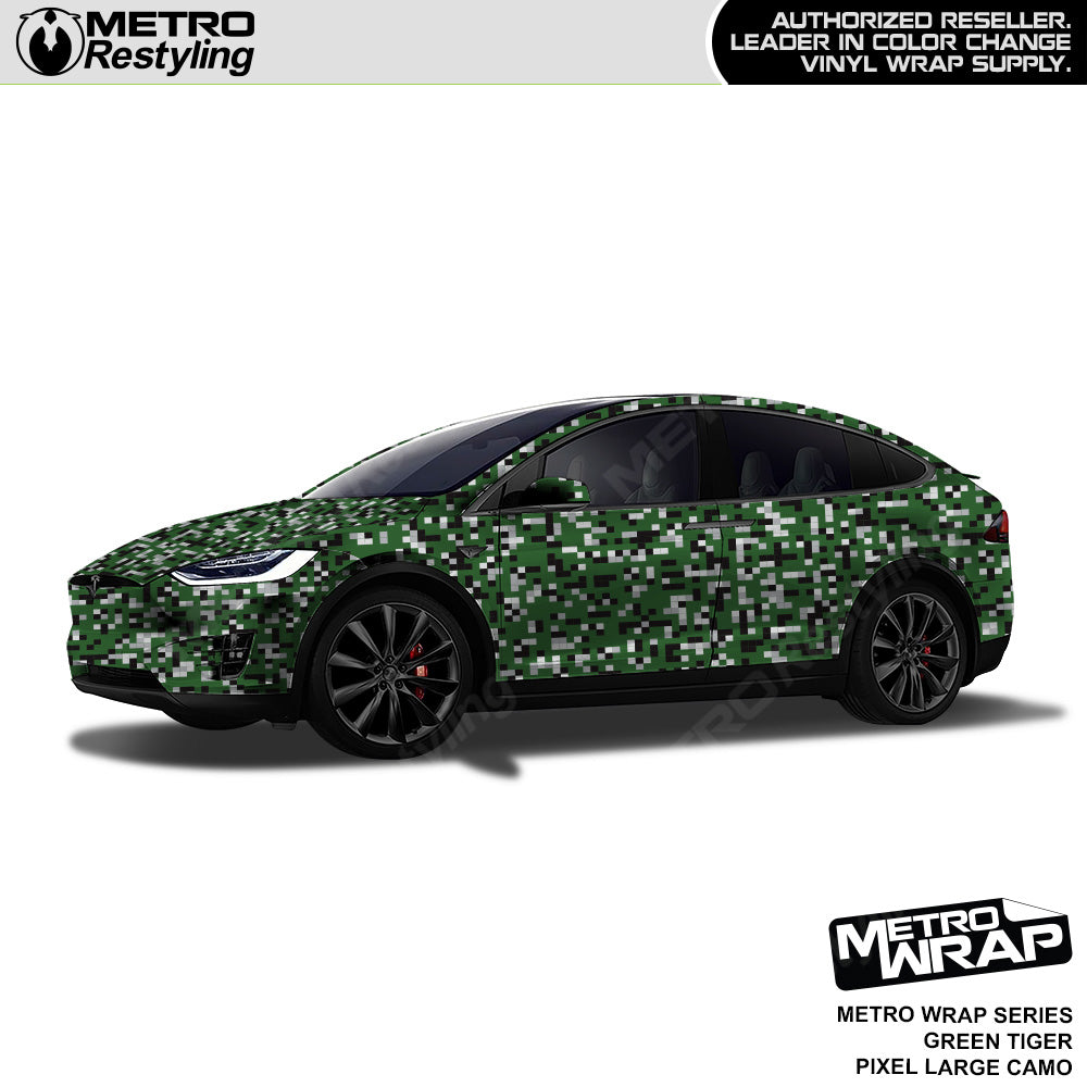 Metro Wrap Large Classic Yellow Tiger Camouflage Vinyl Film