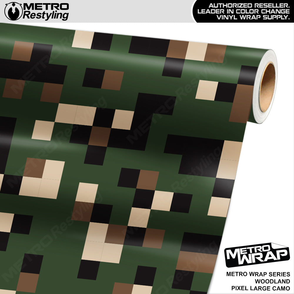 Rwraps™ US Woodland Green Camouflage Vinyl Wrap