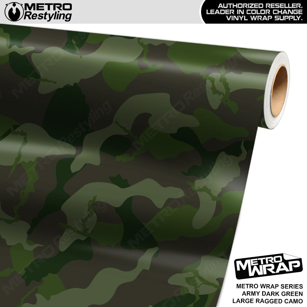 Large Ragged Militant Charcoal - Metro Wrap