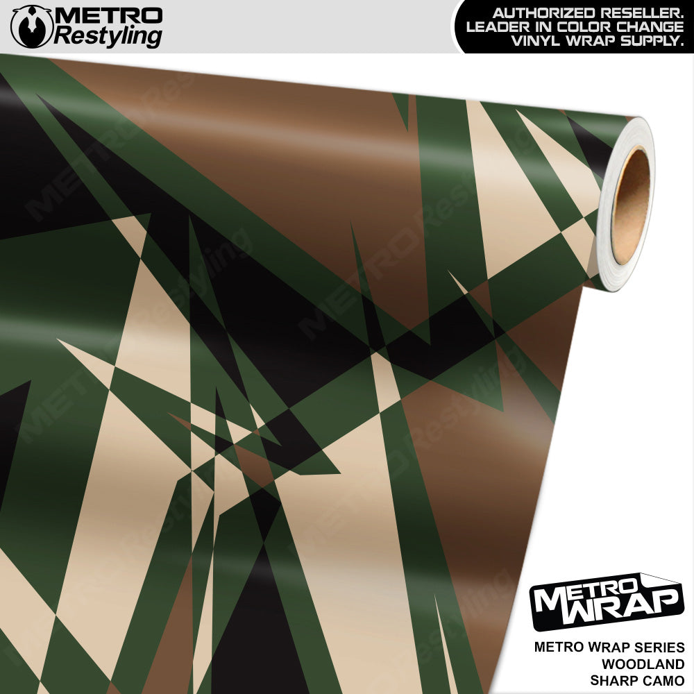 Metro Wrap Jumbo Classic Woodland Camouflage Vinyl Film