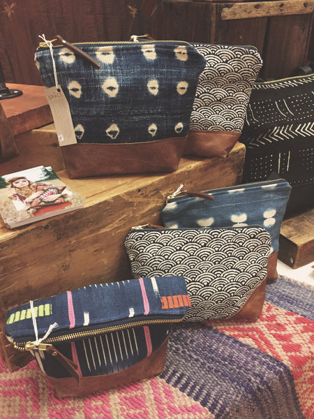 boho display, boho merchandising, boho fashion boutique, grace design bags, craft fairs toronto, boho bags, indigo bags, mudcloth bags, kilim bags