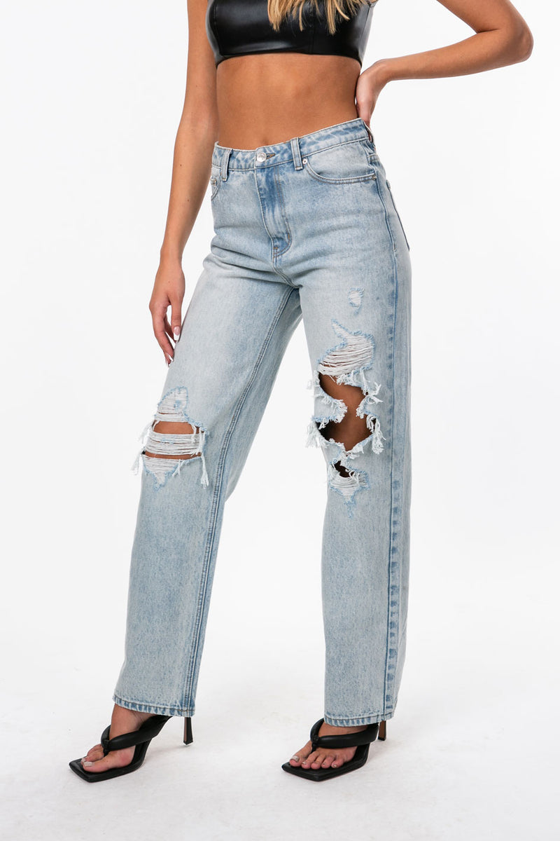 Wide Or Die Ripped Jeans – edikted