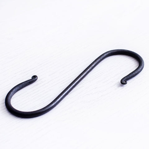 hand forged steel s hook blacksmith made