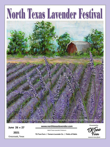 lavender artwork by Sherry Barber, Sue Haberer, Gloria Price, Dawn Secord