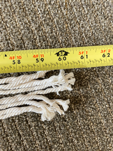 measuring macrame cord