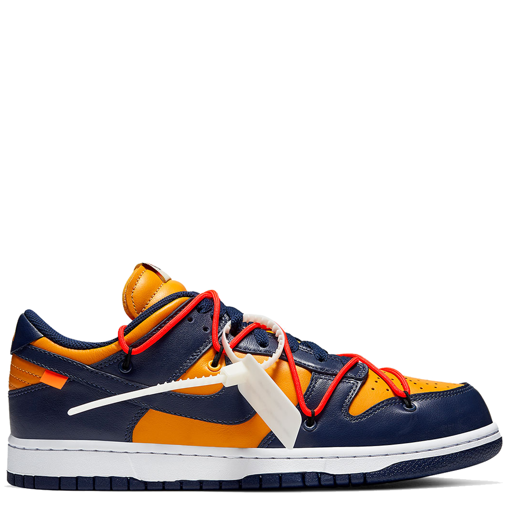 Nike Dunk Low Off-White University Gold Midnight Navy – AP sneaker