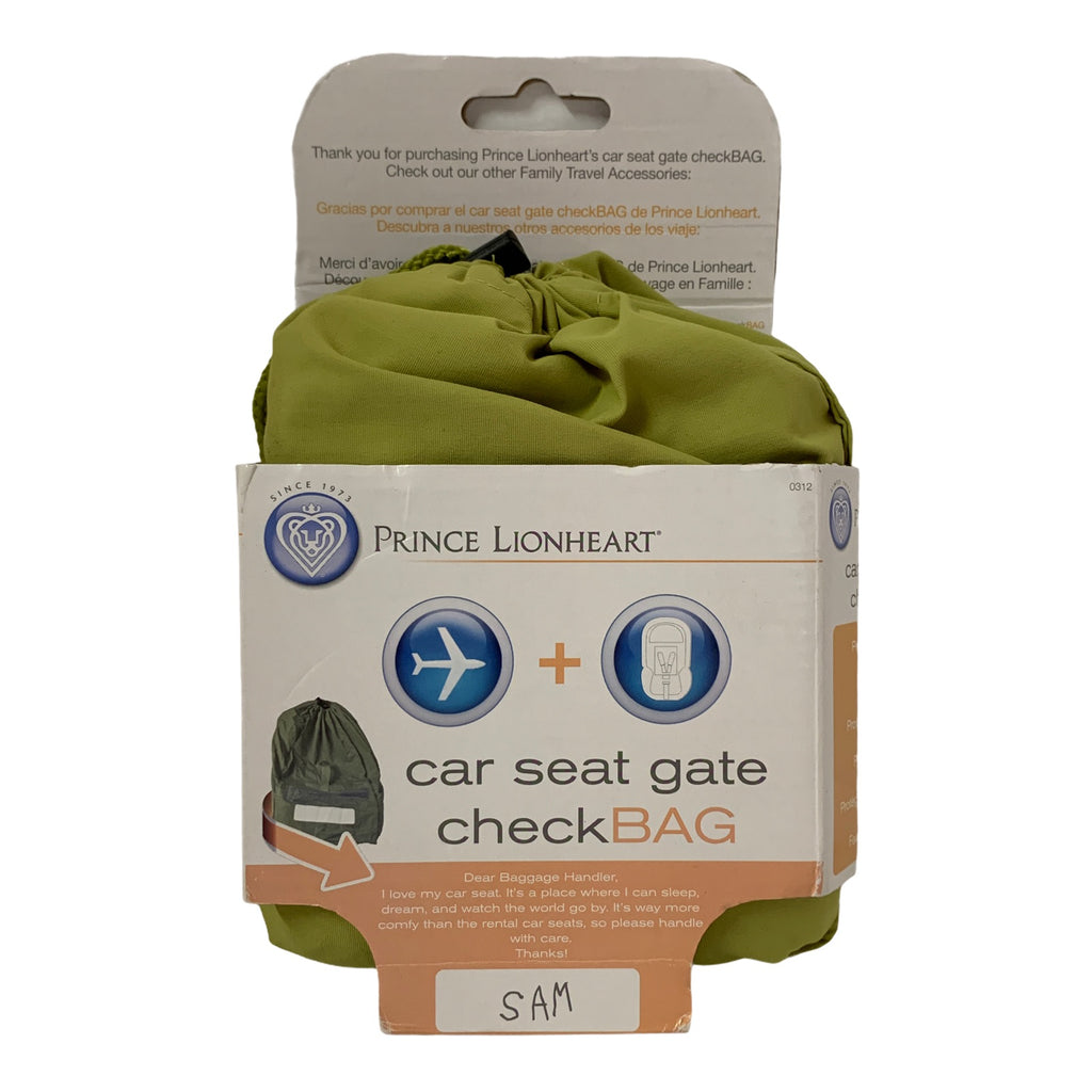 prince lionheart car seat check bag