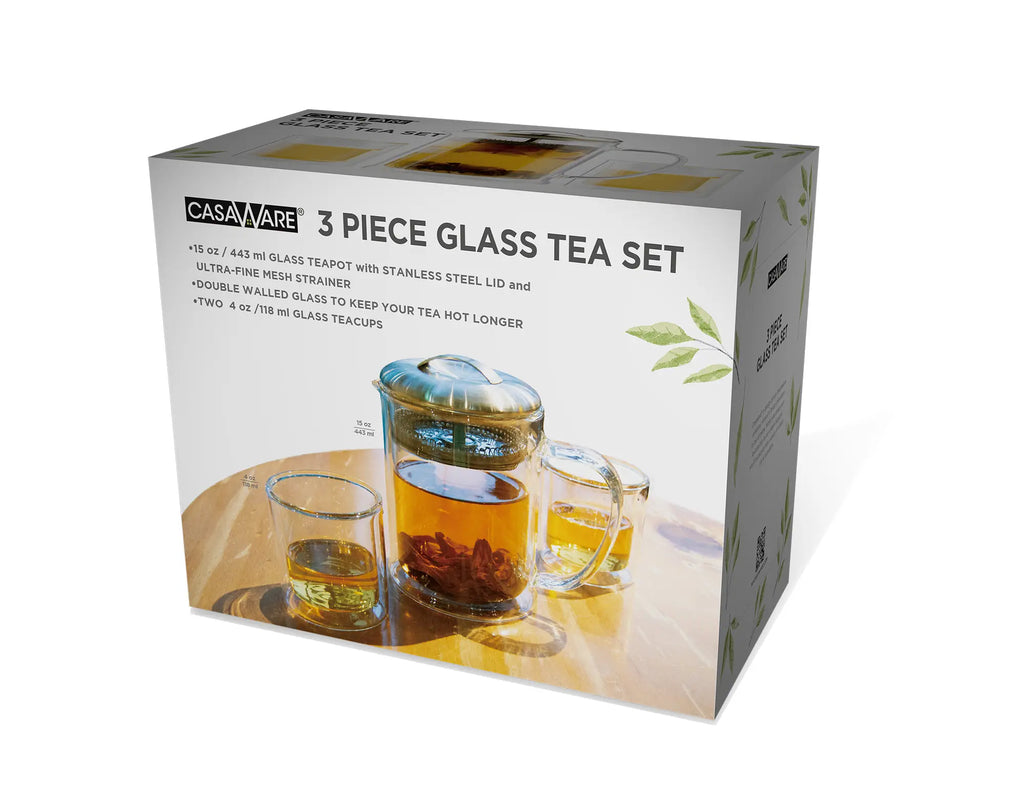 GROSCHE Aberdeen PERFECT TEA MAKER Tea pot with coaster, Tea Steeper, Easy  Tea Infuser, 17.7 oz. 525 ml, EASY CLEAN Tea Steeper, BPA-Free - BLACK  teapot 