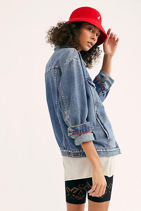 free people denim trucker jacket