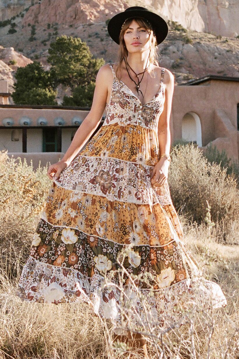 desert daisy maxi sundress