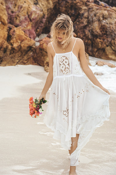 Spell Isla Bonita Embroidered Dress White – Call Me The Breeze