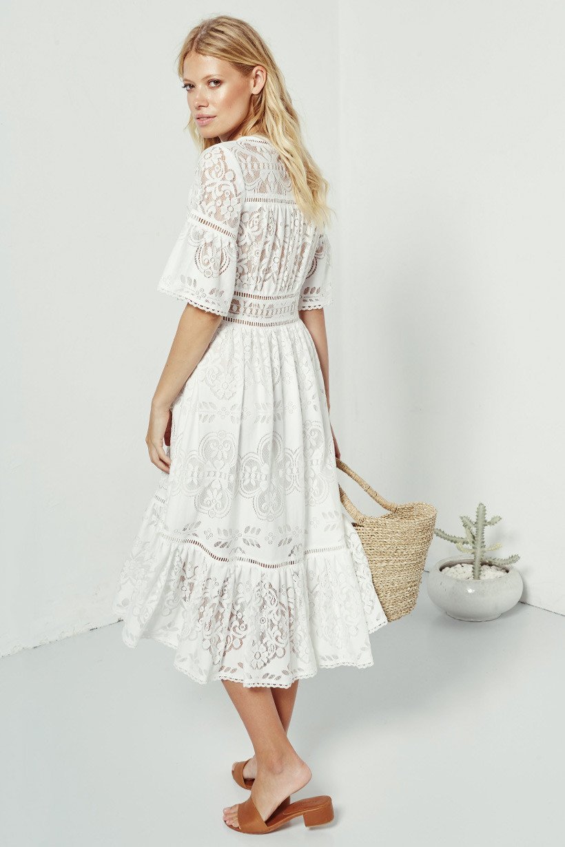 spell white lace dress