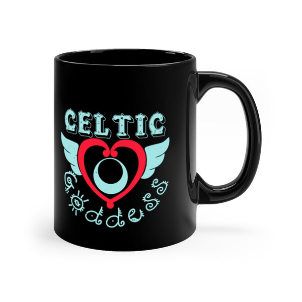 Celtic Goddess 11oz Black Mug
