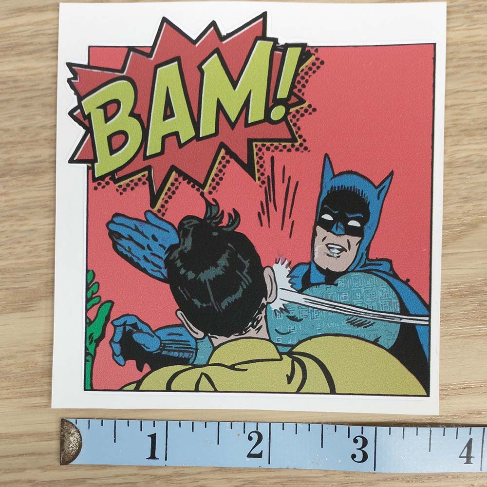 Batman and Robin Slap BAM – Buy Stickers Here