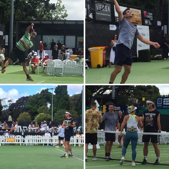 Heliocare supporting tennis greats at the Gladstone Fast 4