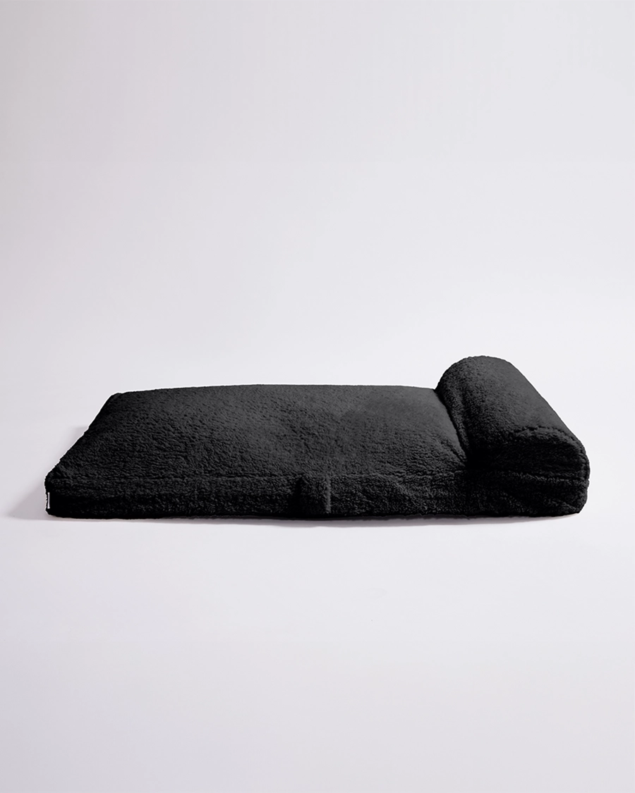 Faux Fur Pet Bed - Charcoal