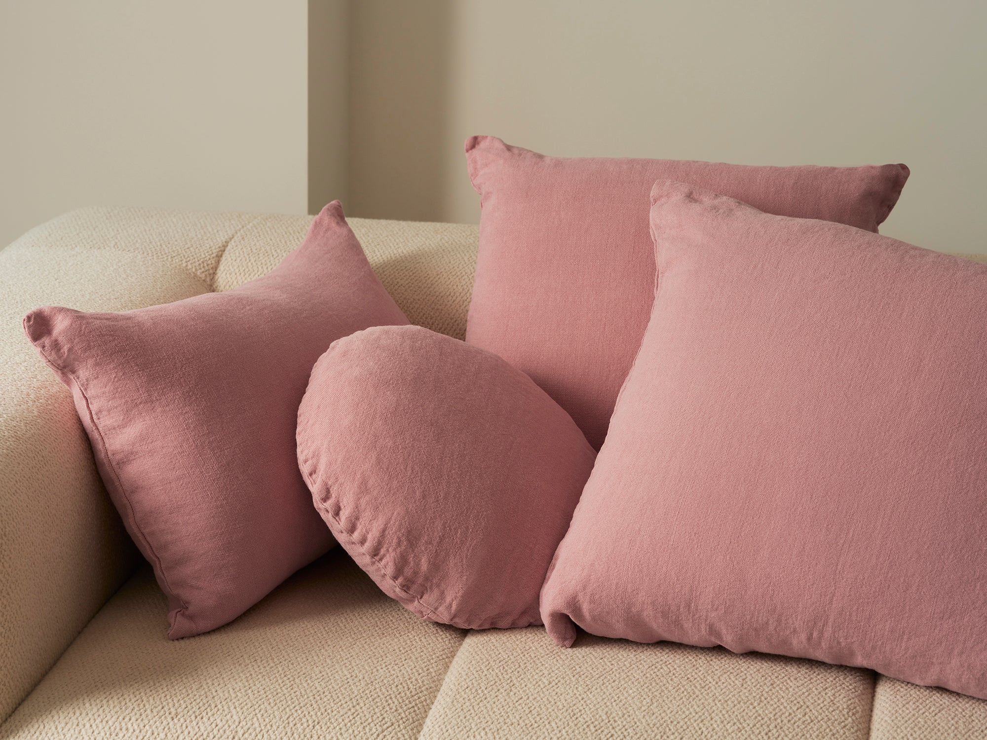 Lumbar Linen - Blush Cushion