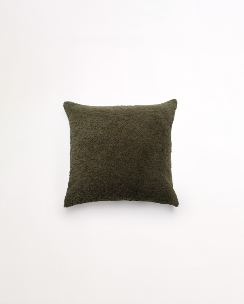 Essential Faux Fur - Olive Cushion