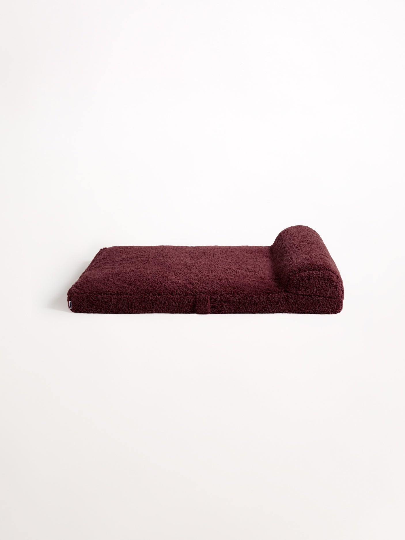 Faux Fur Pet Bed - Cherry