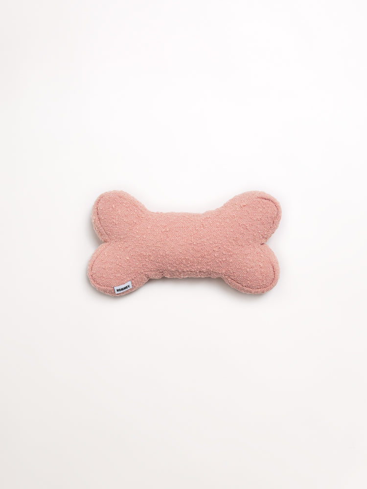 Boucle Bone Pillow - Blush