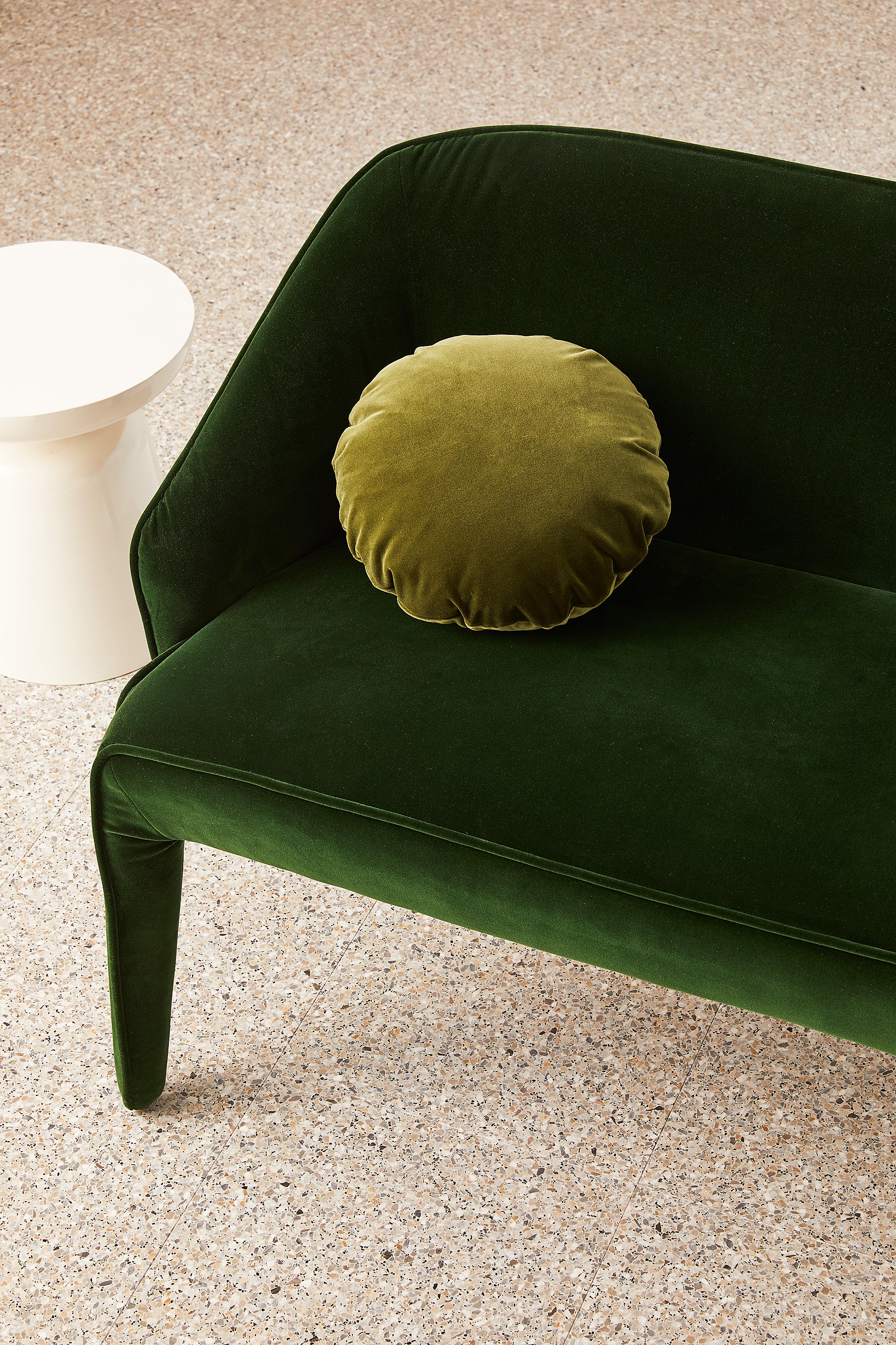 Junior Velvet - Sicilian Olive Cushion