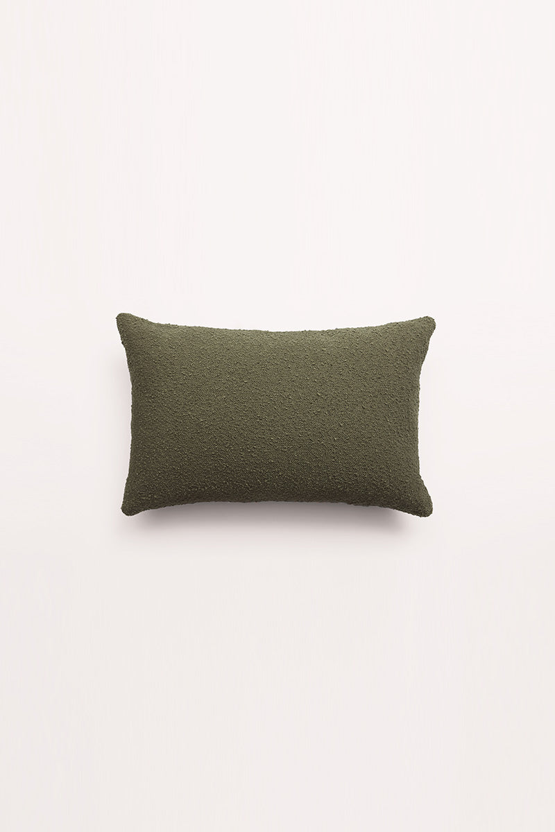 Lumbar Boucle - Olive Cushion