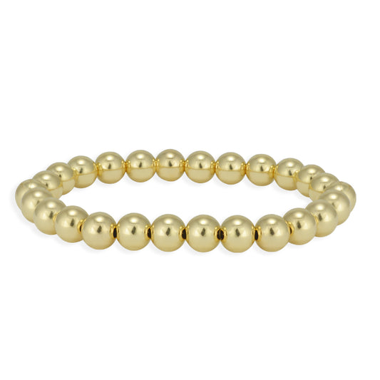 Gold Filled Beaded Stretch Bracelet 4mm – Shop Au Courant