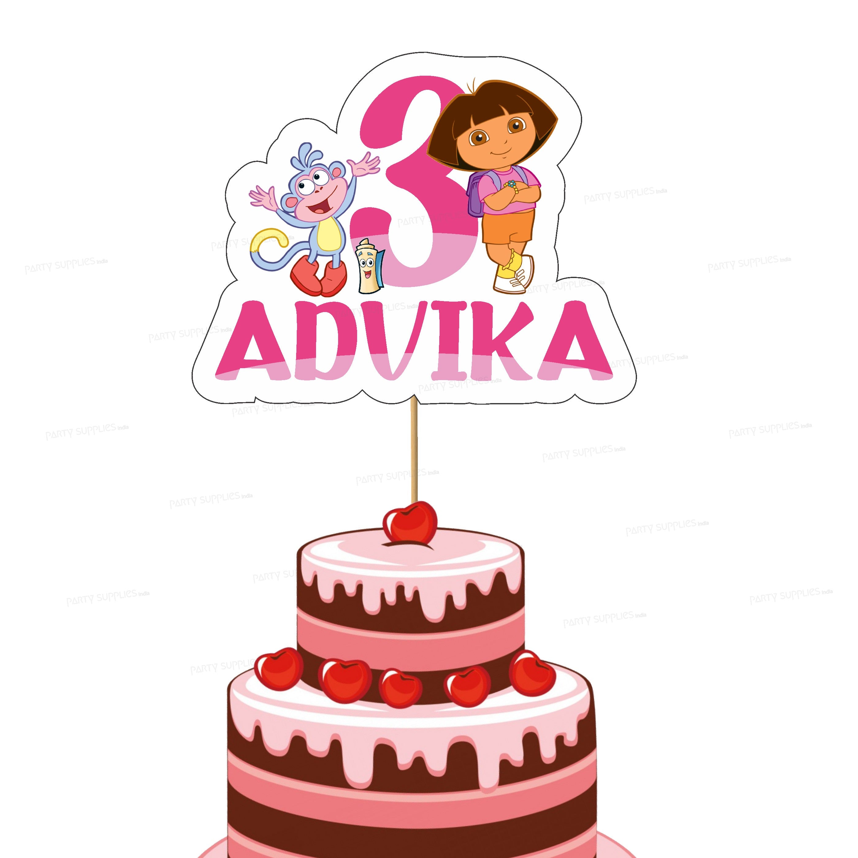 Dora The Explorer Edible Image Cake Topper Personalized Birthday Sheet -  PartyCreationz
