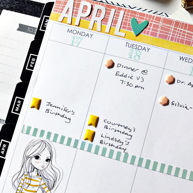 April Planner Spread by Anita Patel | @FelicityJane