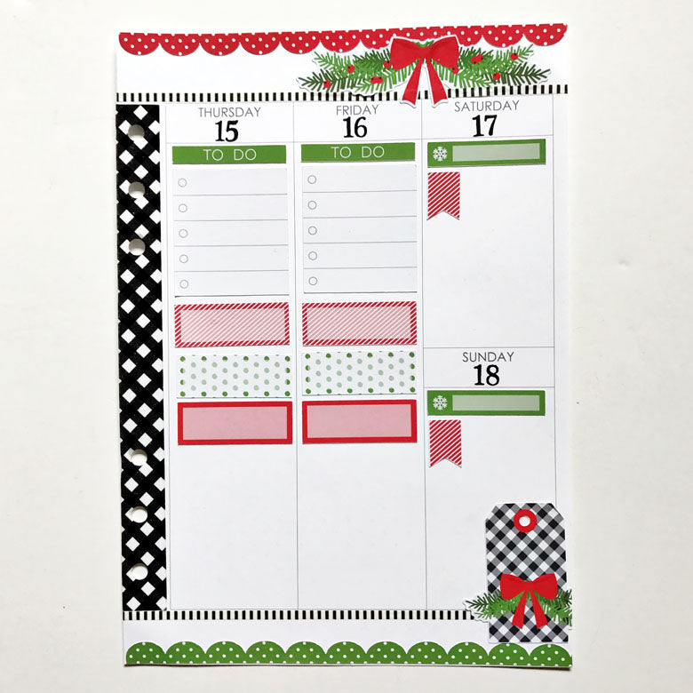 December Planner Spread by Anita Patel | @FelicityJane